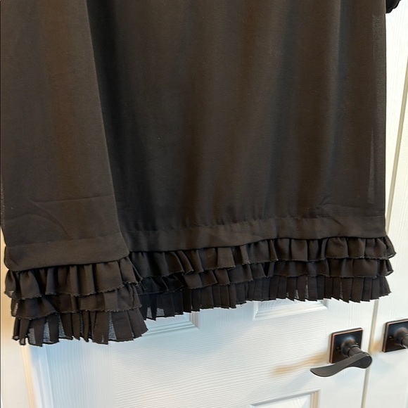 Black Ruffle Dress - Picture 3 of 4